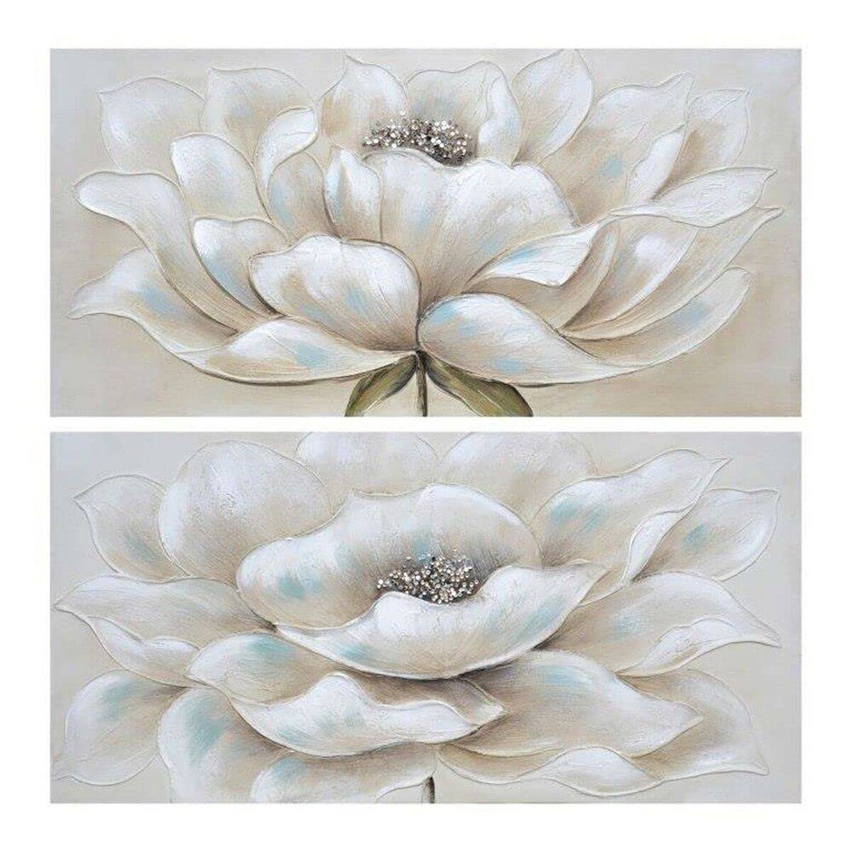 Lienzo DKD Home Decor Floral (Reacondicionado A)