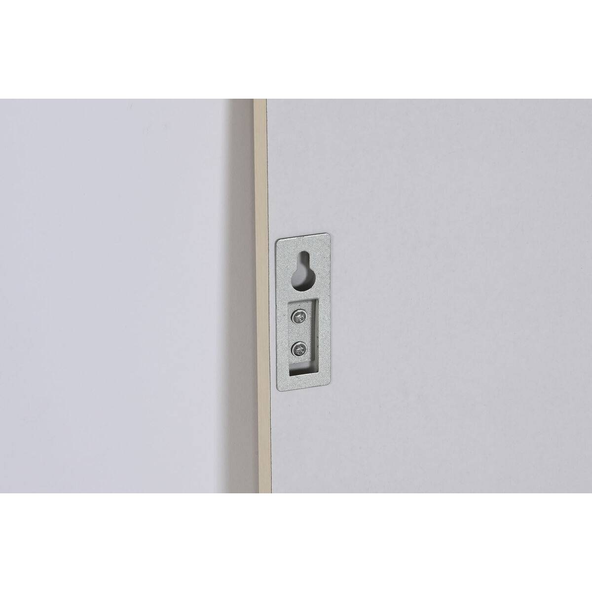 Espejo de pared DKD Home Decor Blanco Beige Gris oscuro 36 x 2 x 66 cm (4 Unidades)