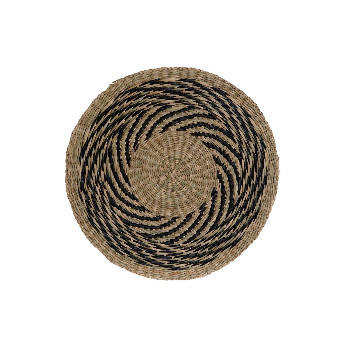 Salvamantel DKD Home Decor Negro Natural 38 x 38 x 1 cm