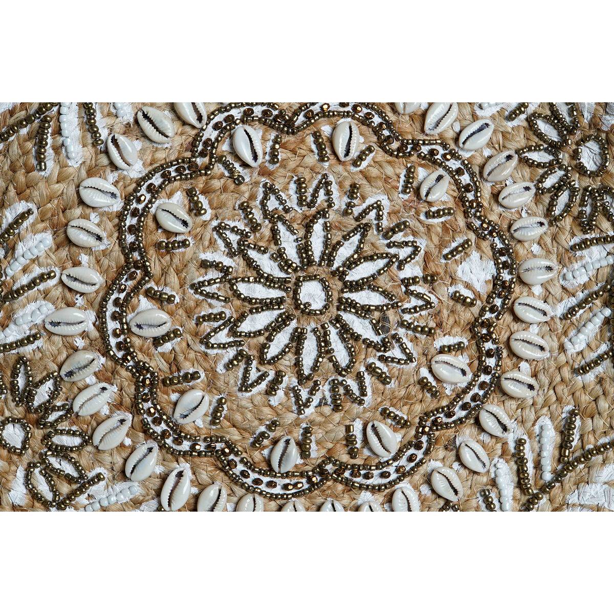 Bolso Mujer DKD Home Decor Negro Beige Natural 36 x 12 x 36 cm (2 Unidades)