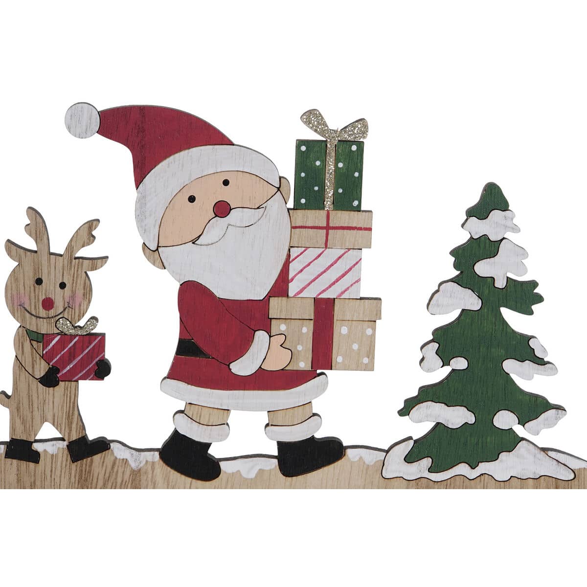 Calendario de Adviento DKD Home Decor Madera MDF 45 x 1 x 19 cm 45 x 2 x 19 cm (2 Unidades)