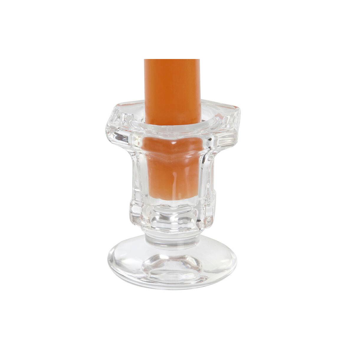 Set de Velas DKD Home Decor Gris Naranja 2 x 2 x 20 cm 4 Piezas (2 Unidades)