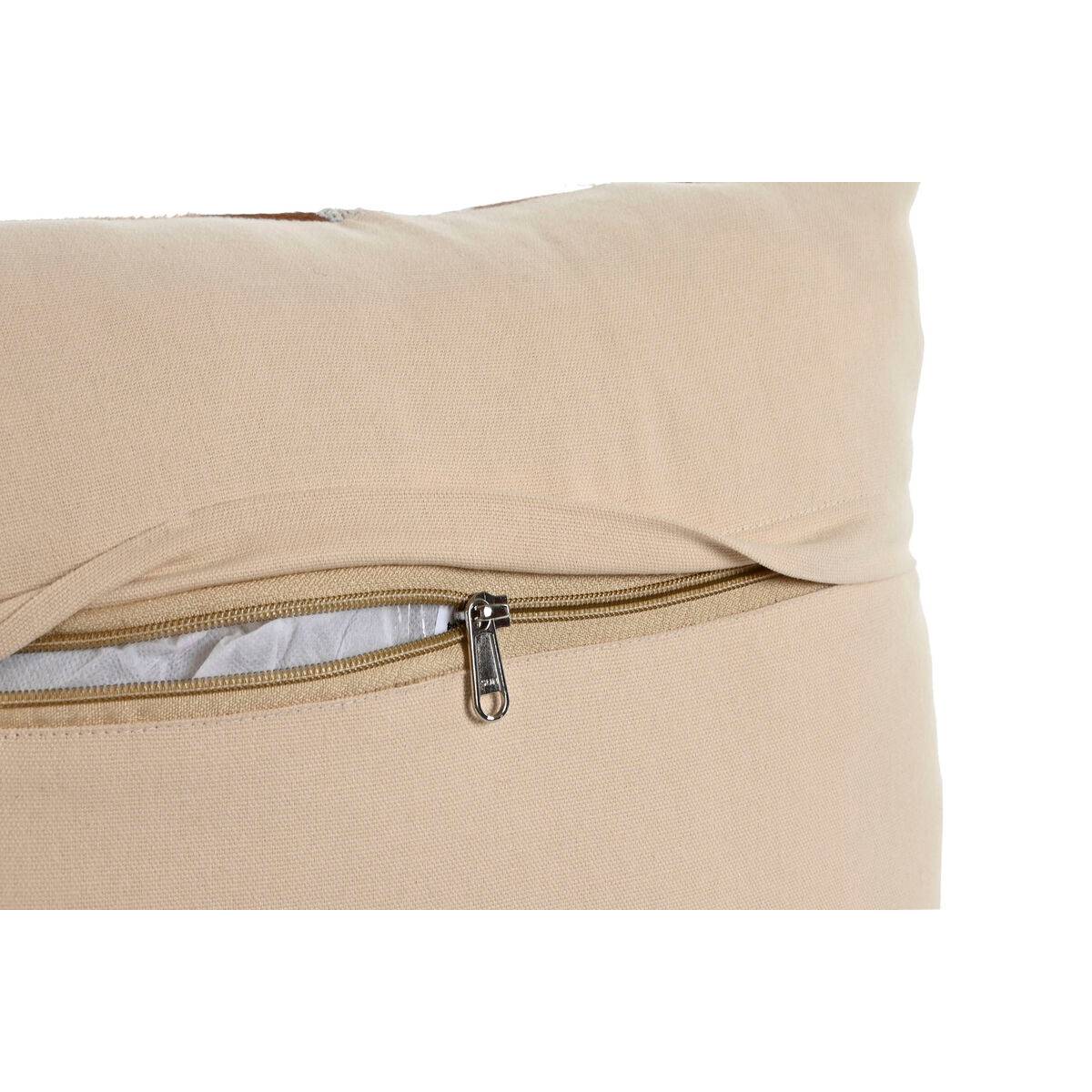 Cojín DKD Home Decor Marrón oscuro Camel Colonial 40 x 10 x 40 cm