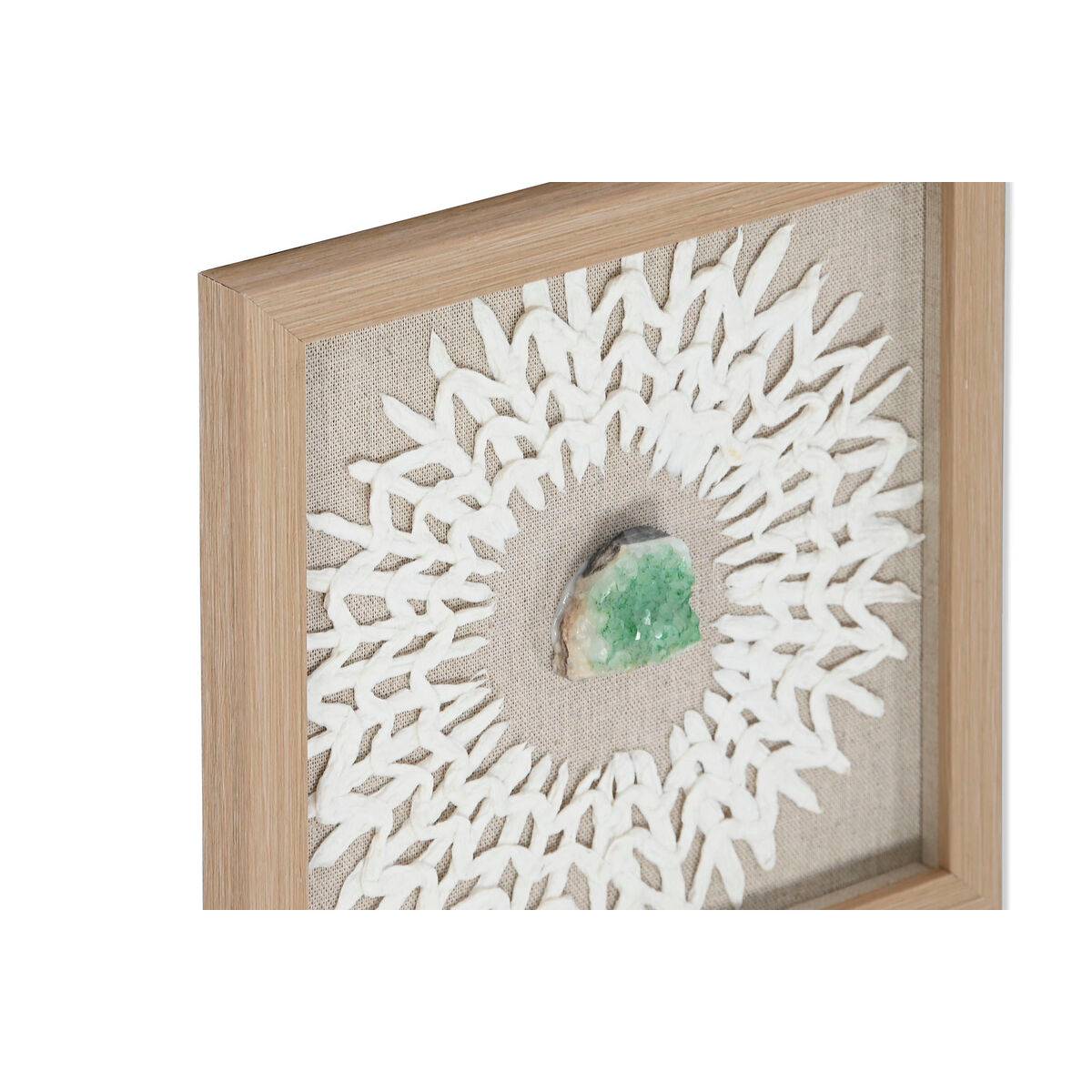 Juego de 4 cuadros Home ESPRIT Papel Cristal 22 x 2 x 22 cm