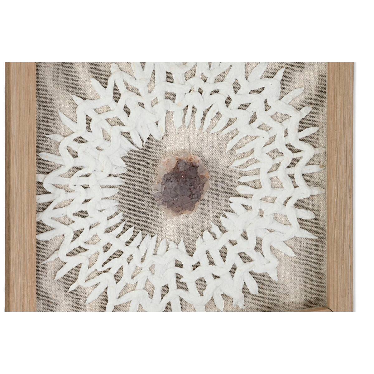Juego de 4 cuadros Home ESPRIT Papel Cristal 22 x 2 x 22 cm