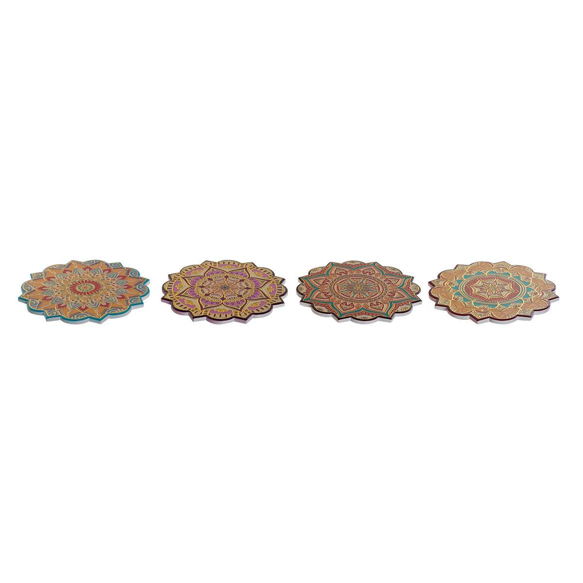 Salvamantel Home ESPRIT Corcho Dolomita 20 x 20 x 1 cm (4 Unidades)