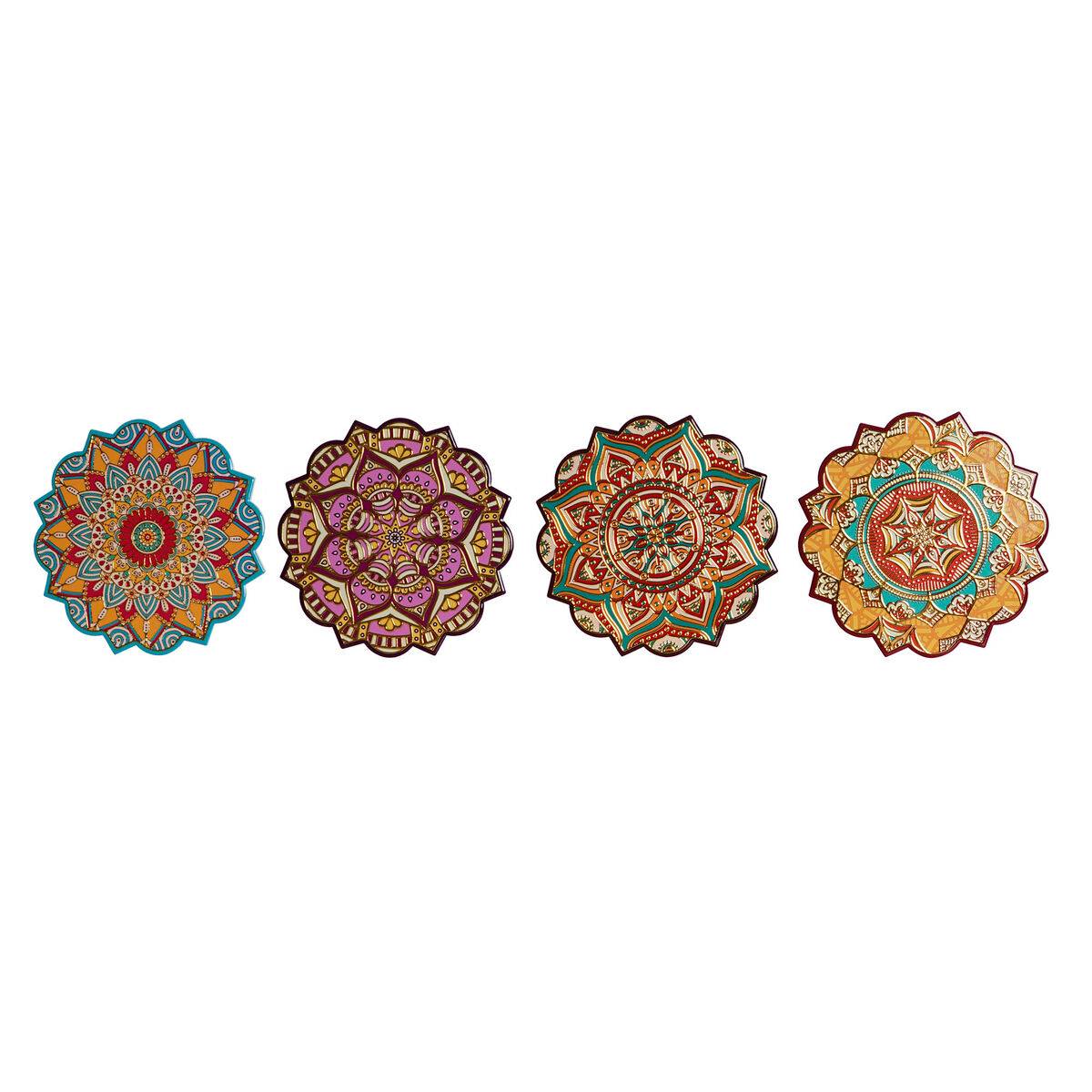 Salvamantel Home ESPRIT Corcho Dolomita 20 x 20 x 1 cm (4 Unidades)