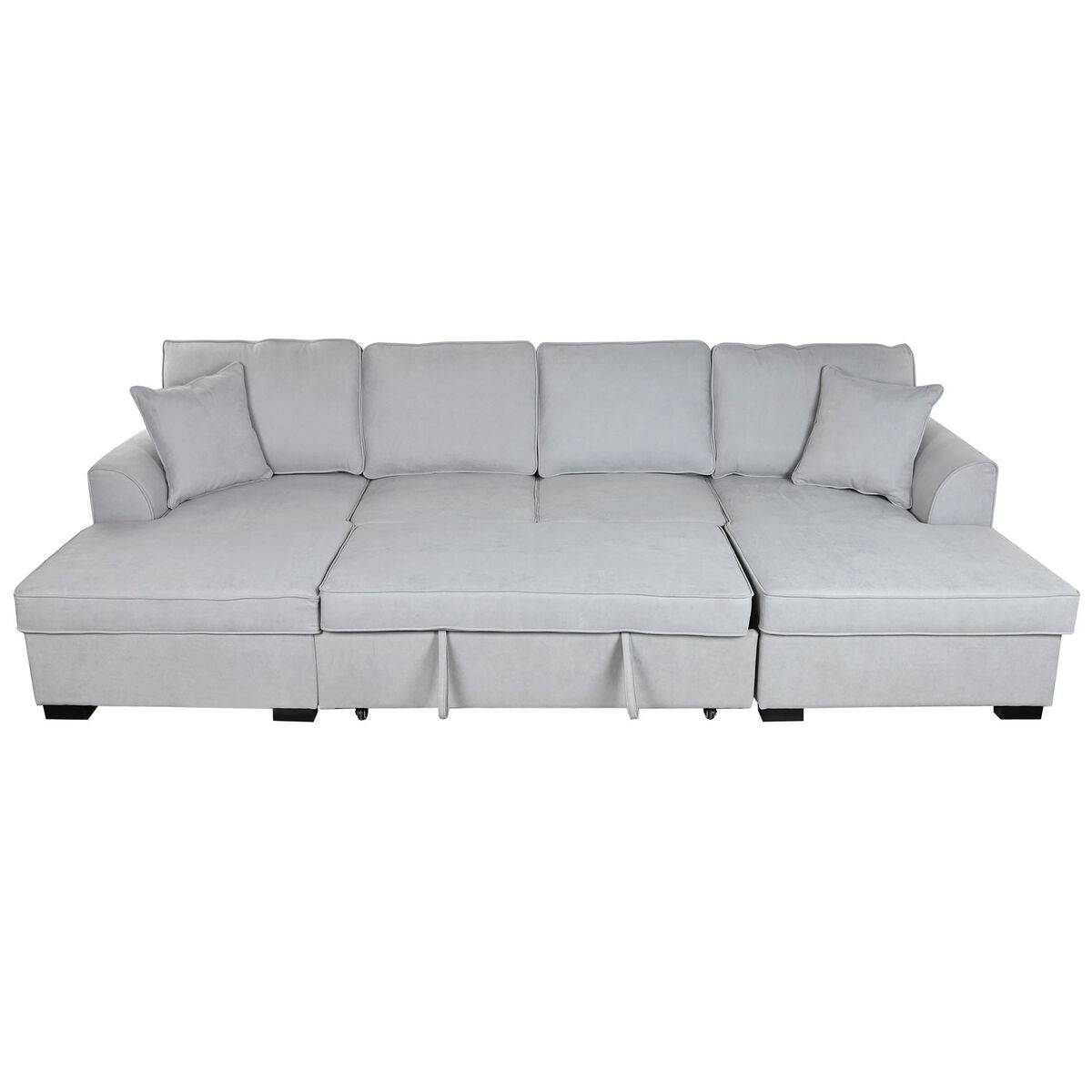 Sofá Cama Home ESPRIT Gris Moderno 298 x 154 x 92 cm