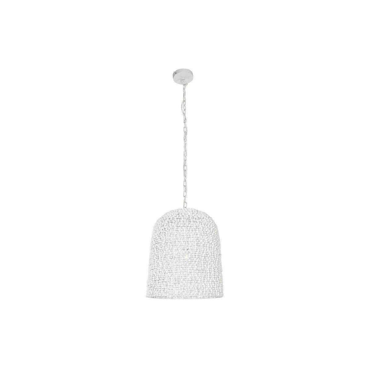 Lámpara de Techo Home ESPRIT Blanco Madera Hierro 50 W 58 x 58 x 71 cm