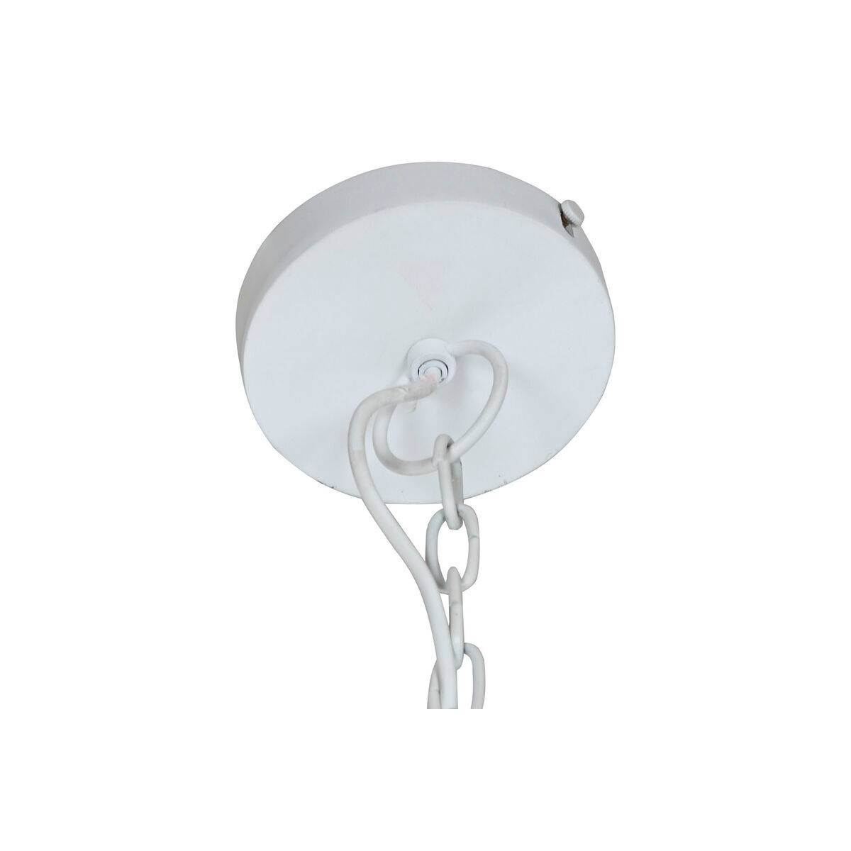 Lámpara de Techo Home ESPRIT Blanco Madera Hierro 50 W 58 x 58 x 71 cm