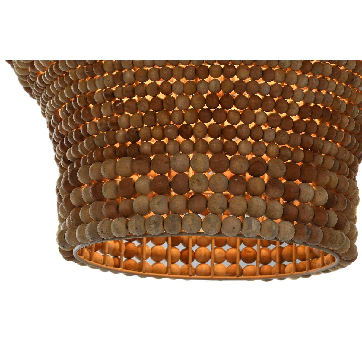 Lámpara de Techo Home ESPRIT Natural Madera Hierro 50 W 50 x 50 x 78 cm