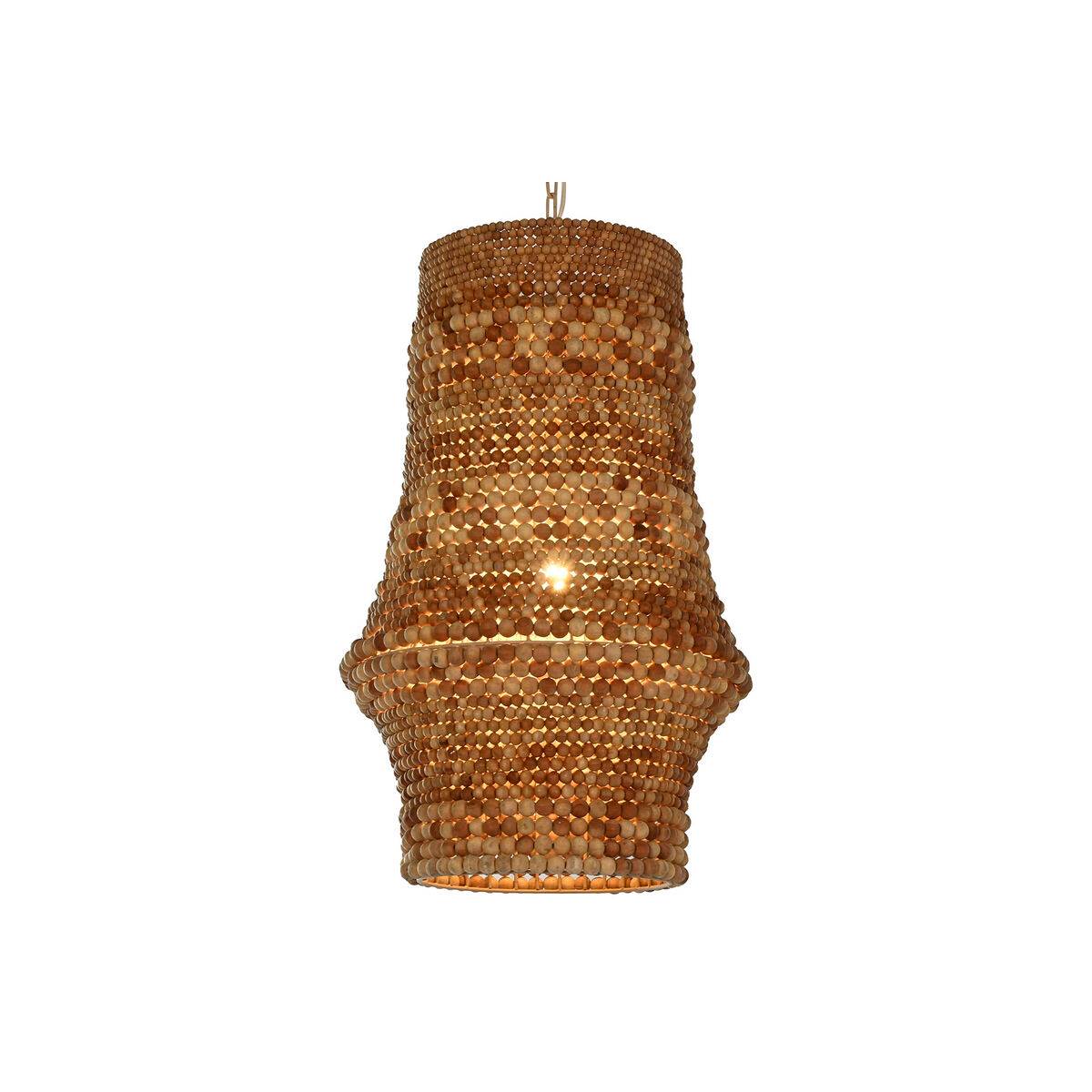 Lámpara de Techo Home ESPRIT Natural Madera Hierro 50 W 50 x 50 x 78 cm