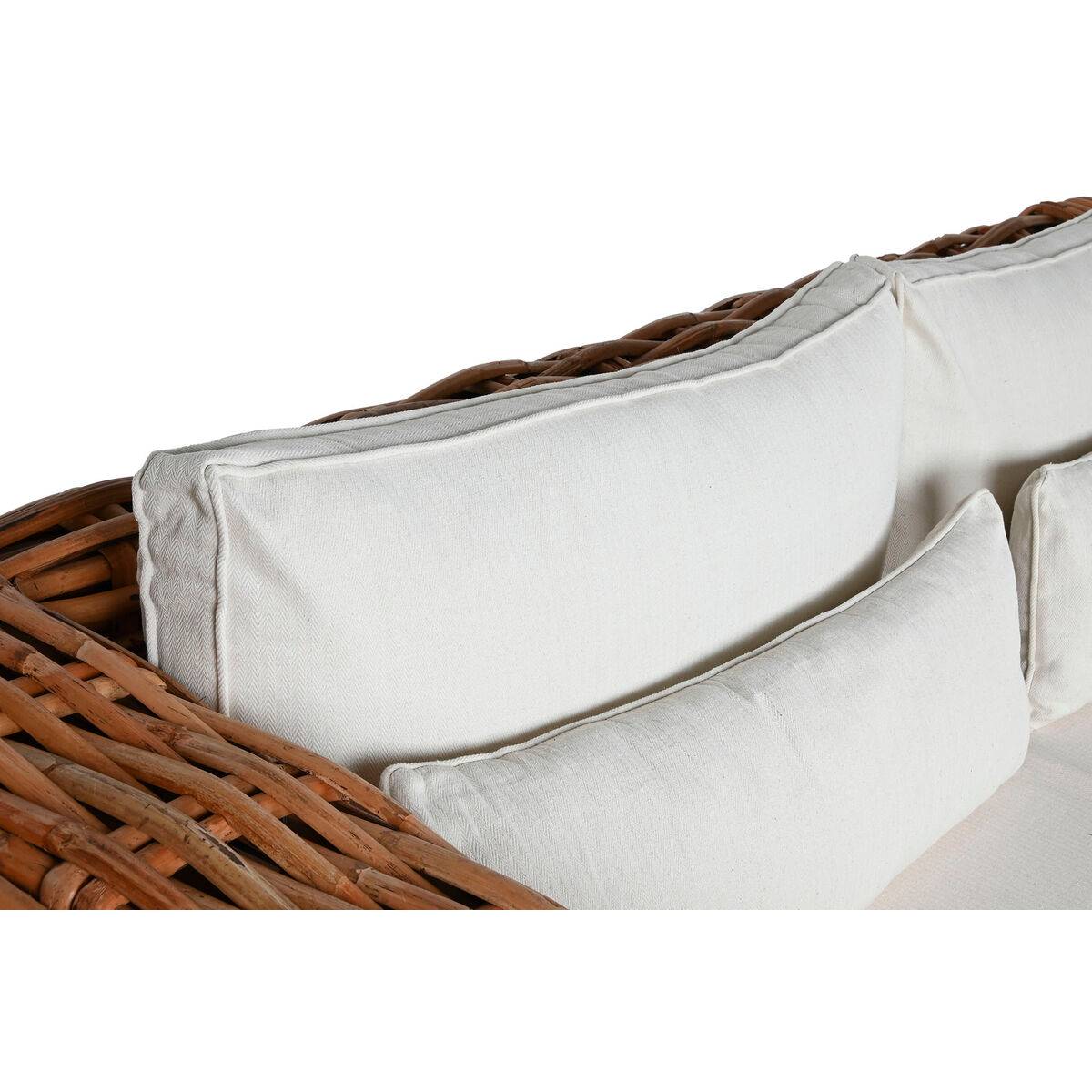 Sofá Home ESPRIT Beige Natural 220 X 98 X 64 CM (4 Piezas)
