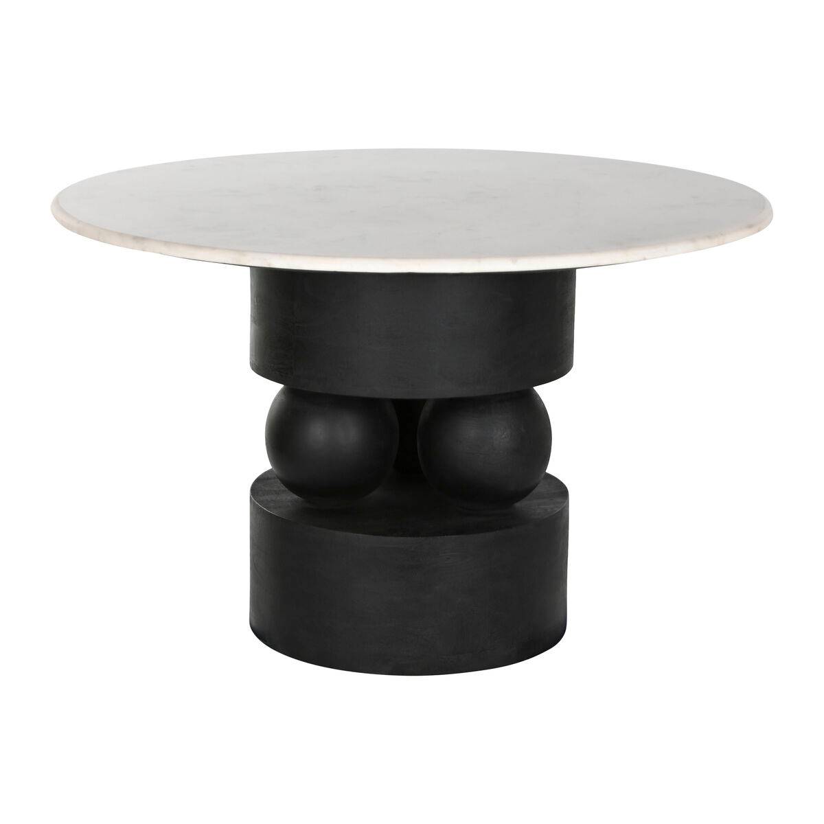 Mesa de Comedor Home ESPRIT Mármol Madera de mango 120 x 120 x 76 cm