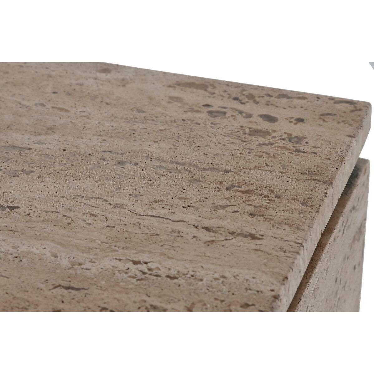 Aparador Home ESPRIT Natural Madera Mármol 180 x 40 x 85 cm