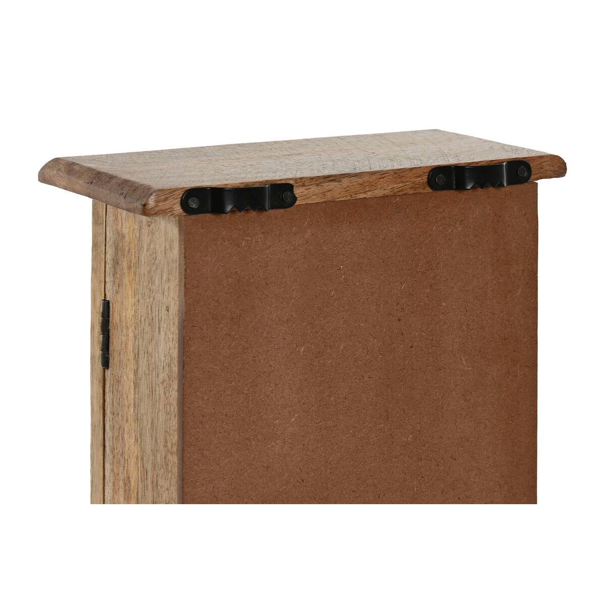 Armario de llaves Home ESPRIT Natural 18 x 7,5 x 28 cm