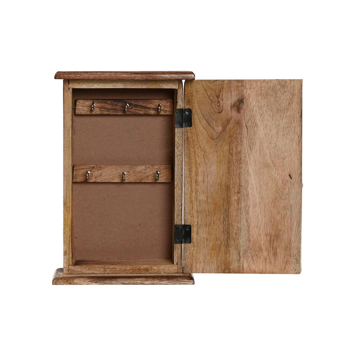 Armario de llaves Home ESPRIT Natural 18 x 7,5 x 28 cm