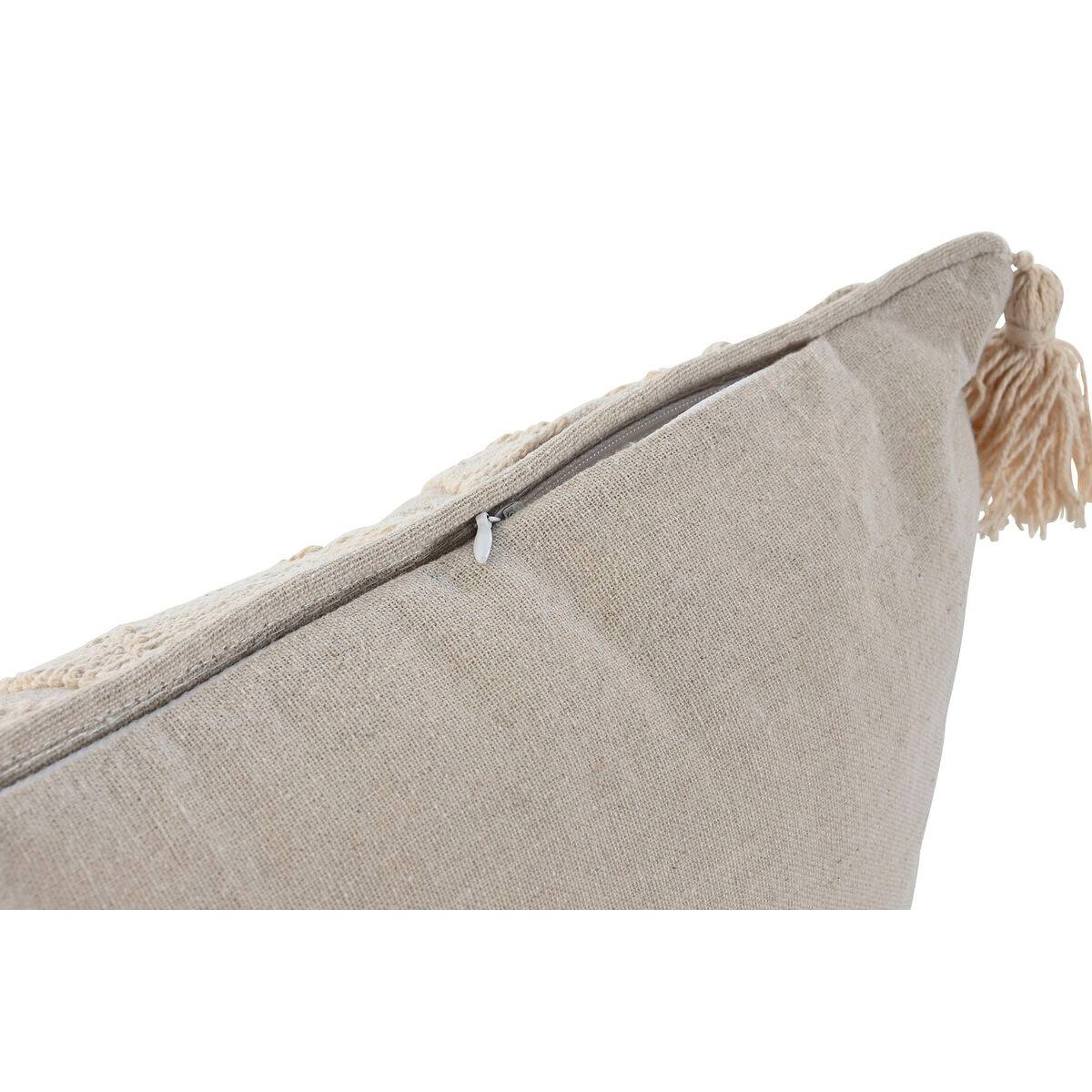 Cojín Home ESPRIT Beige Natural Boho 50 x 8 x 30 cm