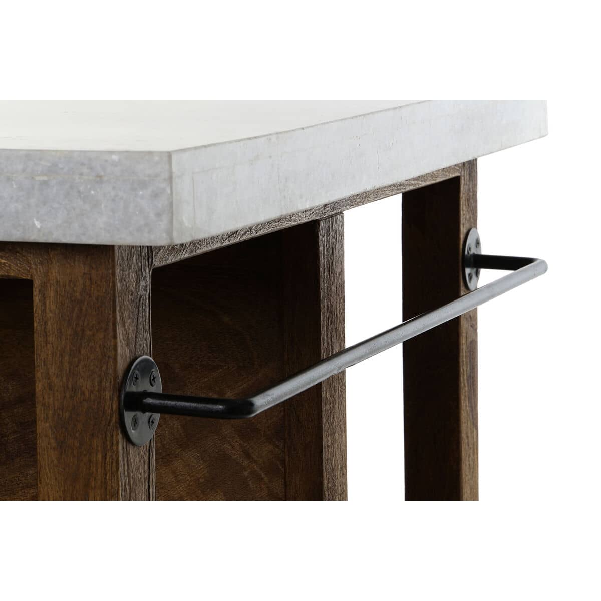 Mueble de cocina Home ESPRIT Blanco Marrón 168 x 76 x 92 cm