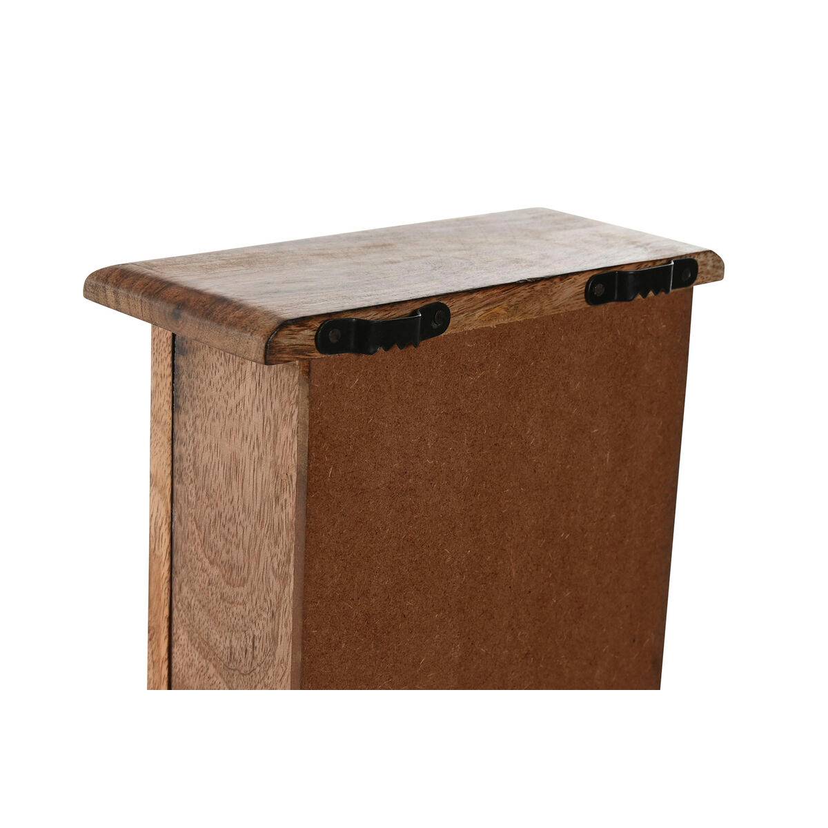Armario de llaves Home ESPRIT Azul Blanco Natural 18 x 7,5 x 28 cm