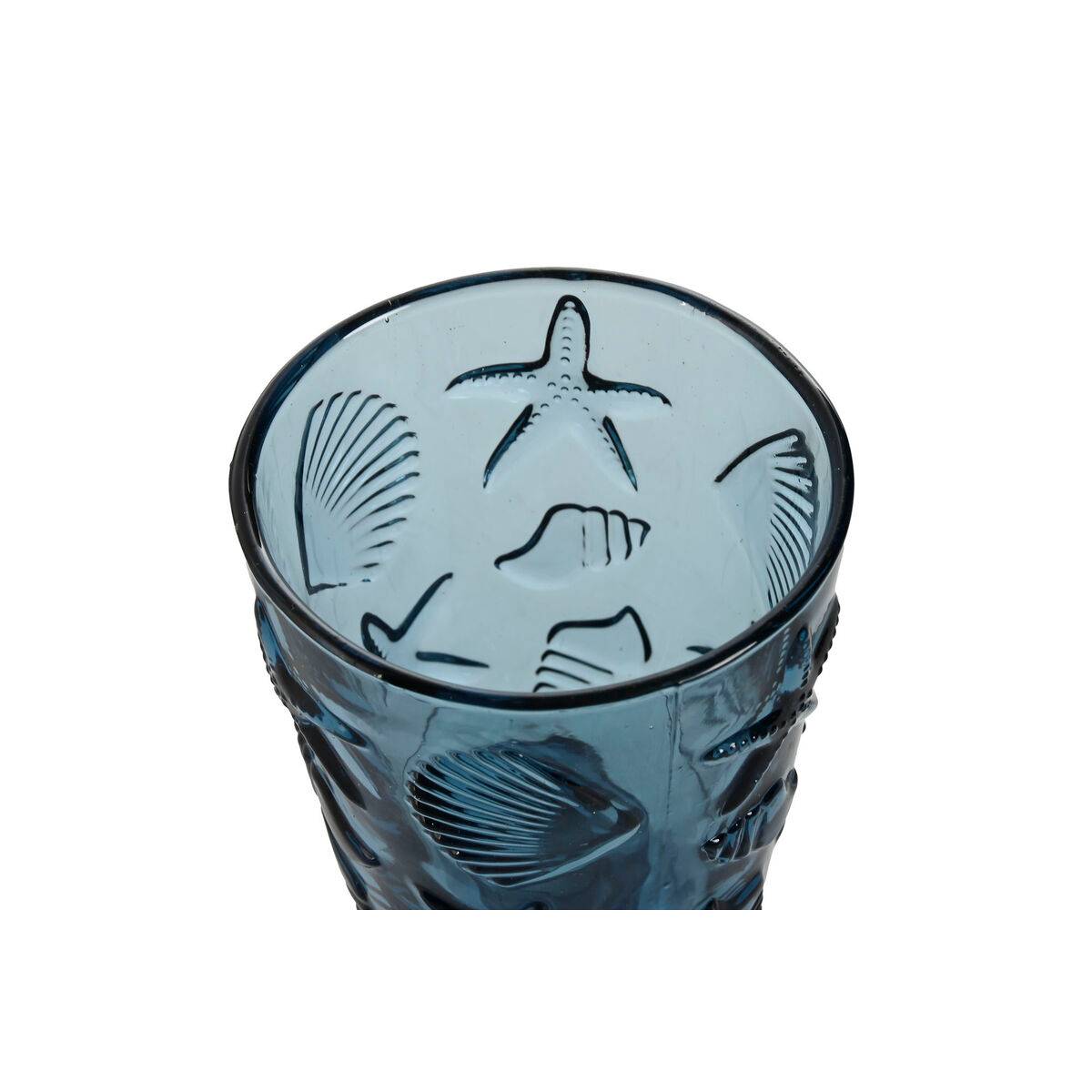 Set de Copas Home ESPRIT Azul Cristal 345 ml (6 Unidades)