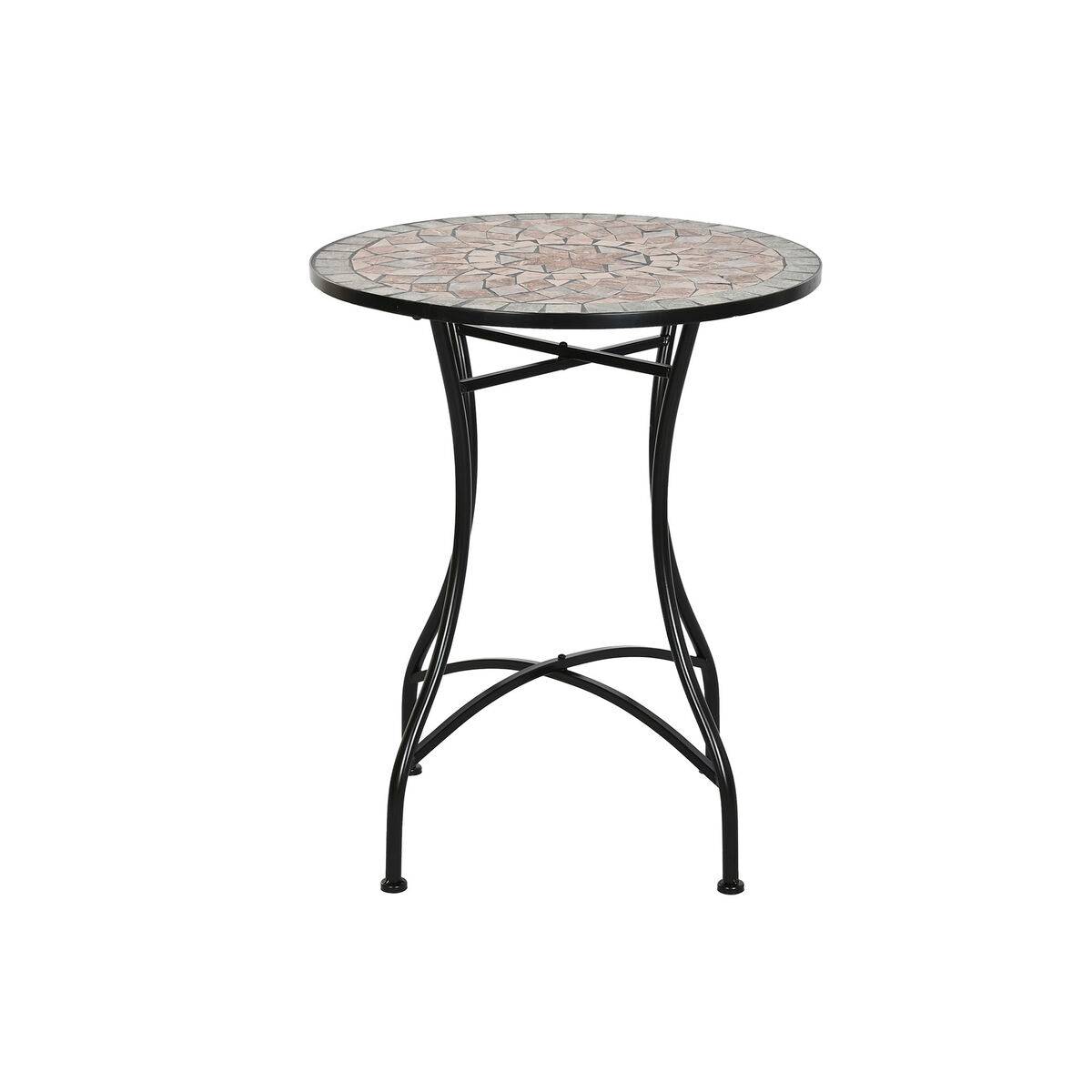 Mesa auxiliar Home ESPRIT Negro Multicolor 60 x 60 x 72 cm