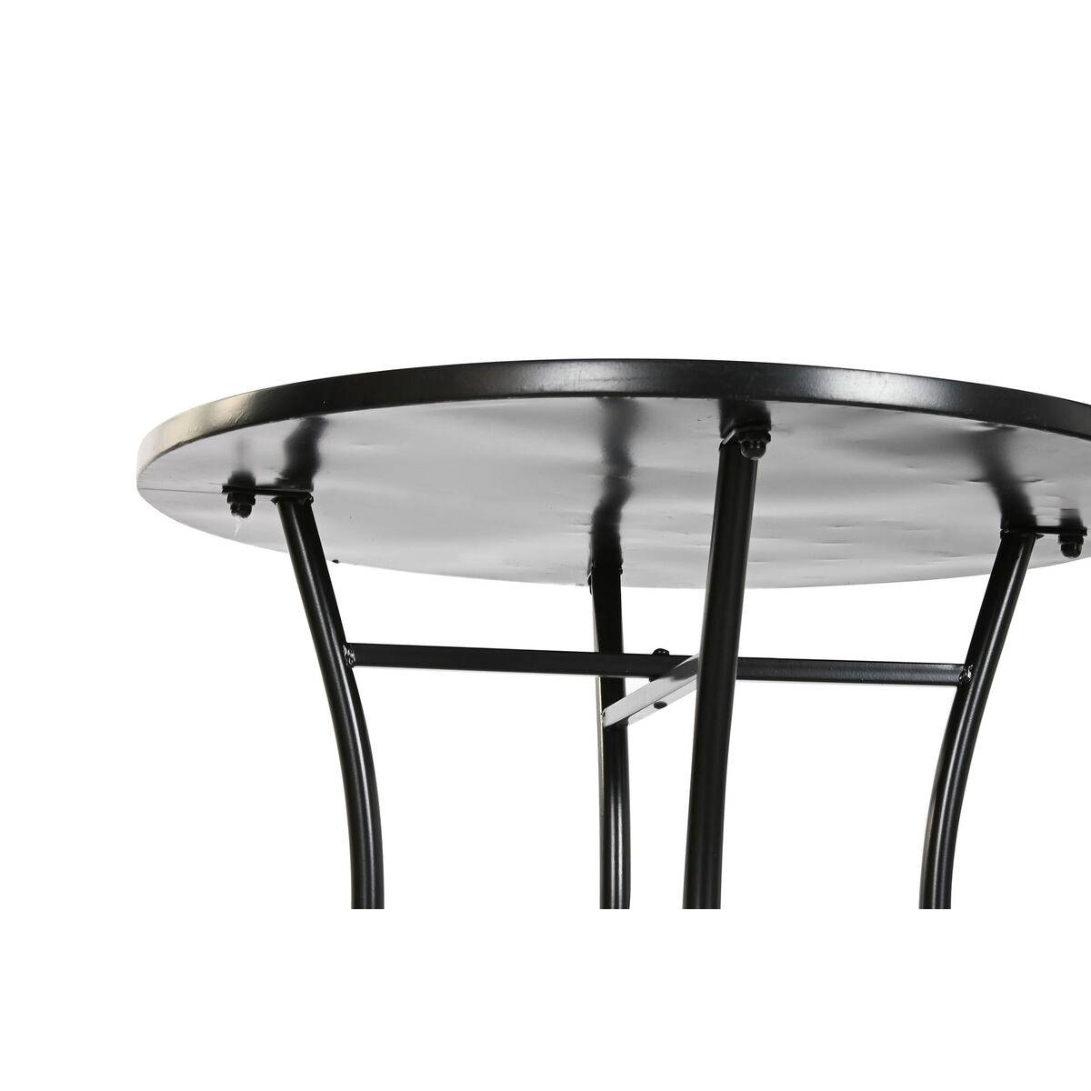 Mesa auxiliar Home ESPRIT Negro Multicolor 60 x 60 x 72 cm