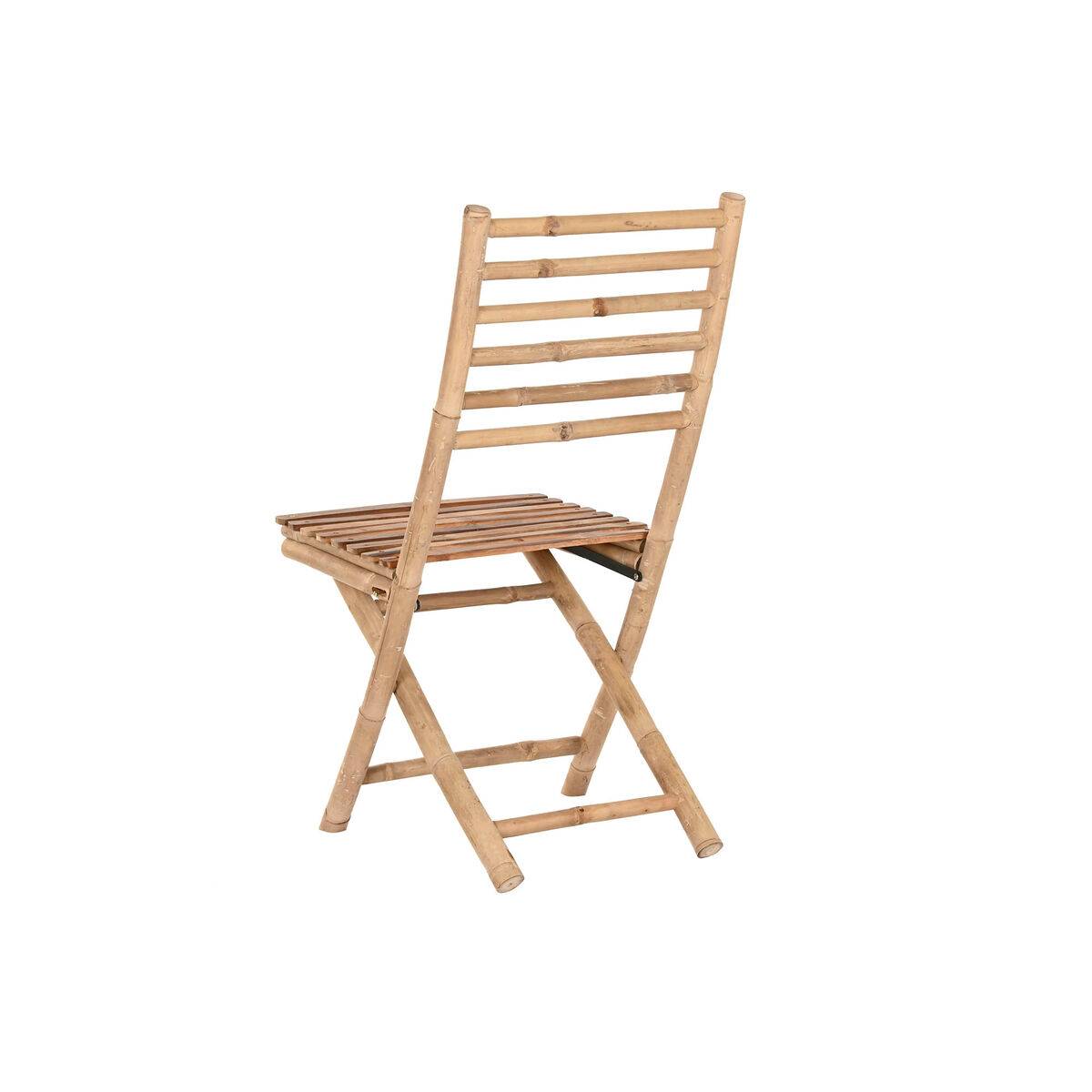 Silla de Jardín Home ESPRIT Marrón Bambú 45 x 55 x 95 cm