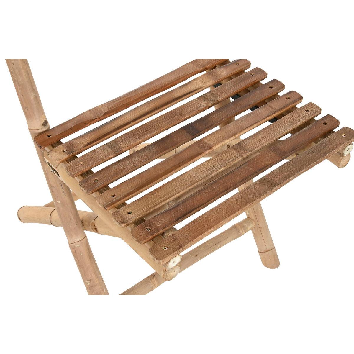 Silla de Jardín Home ESPRIT Marrón Bambú 45 x 55 x 95 cm