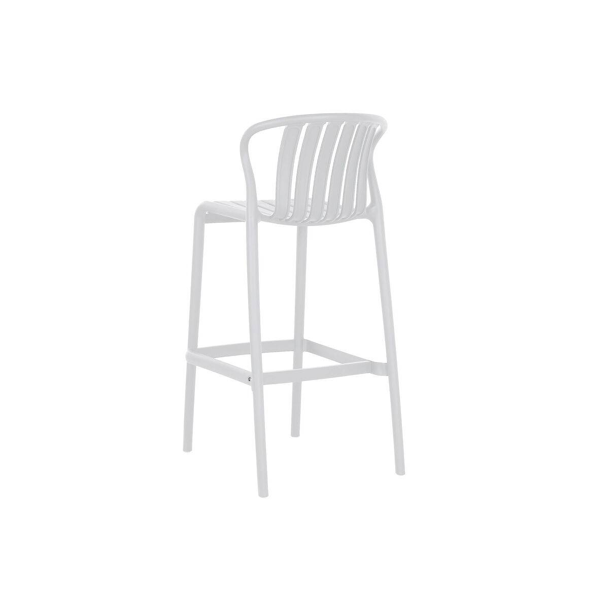Conjunto de Mesa con 2 Sillas Home ESPRIT Blanco Metal Polipropileno 60 x 60 x 102 cm