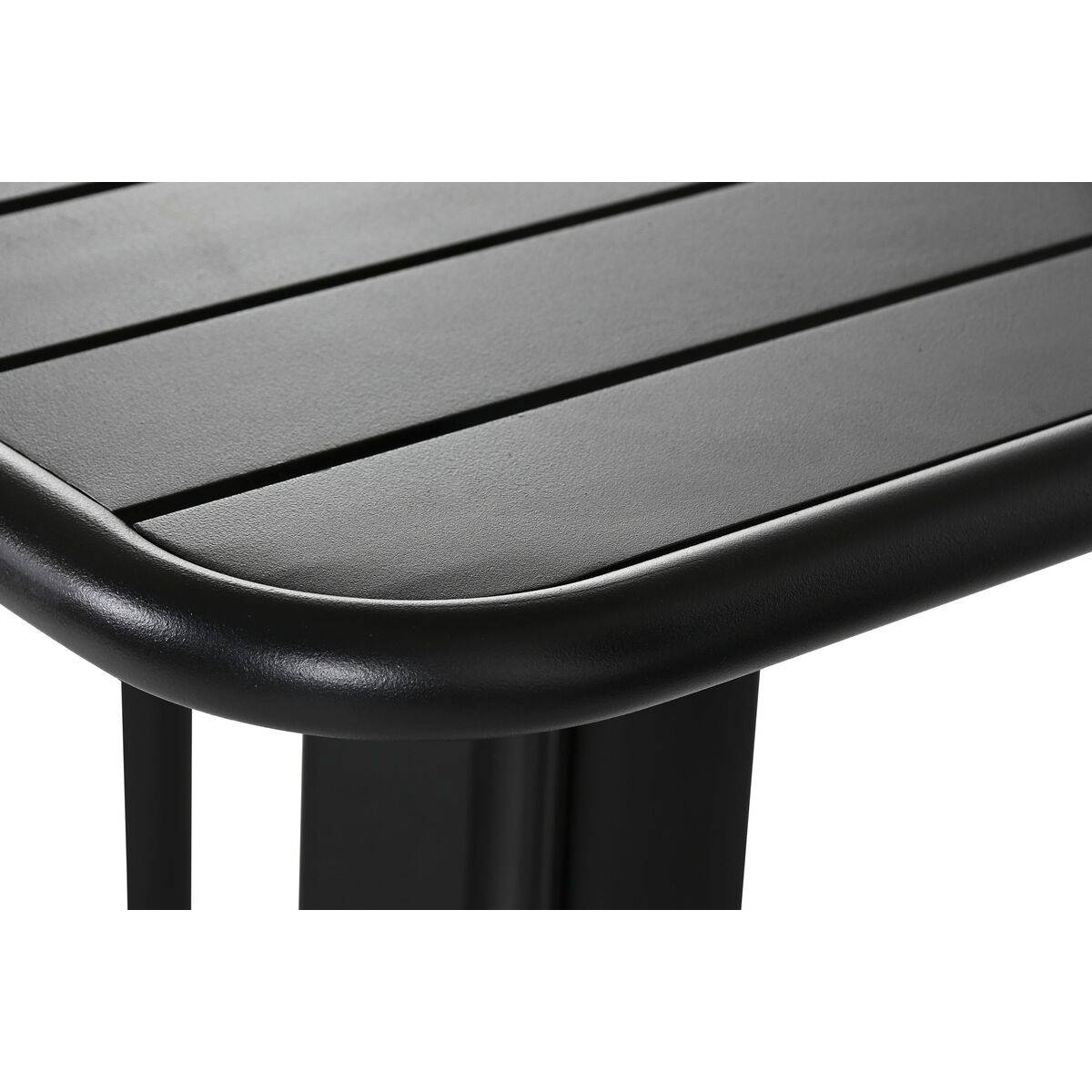Conjunto de Mesa con 2 Sillas Home ESPRIT Negro Metal Polipropileno 60 x 60 x 102 cm
