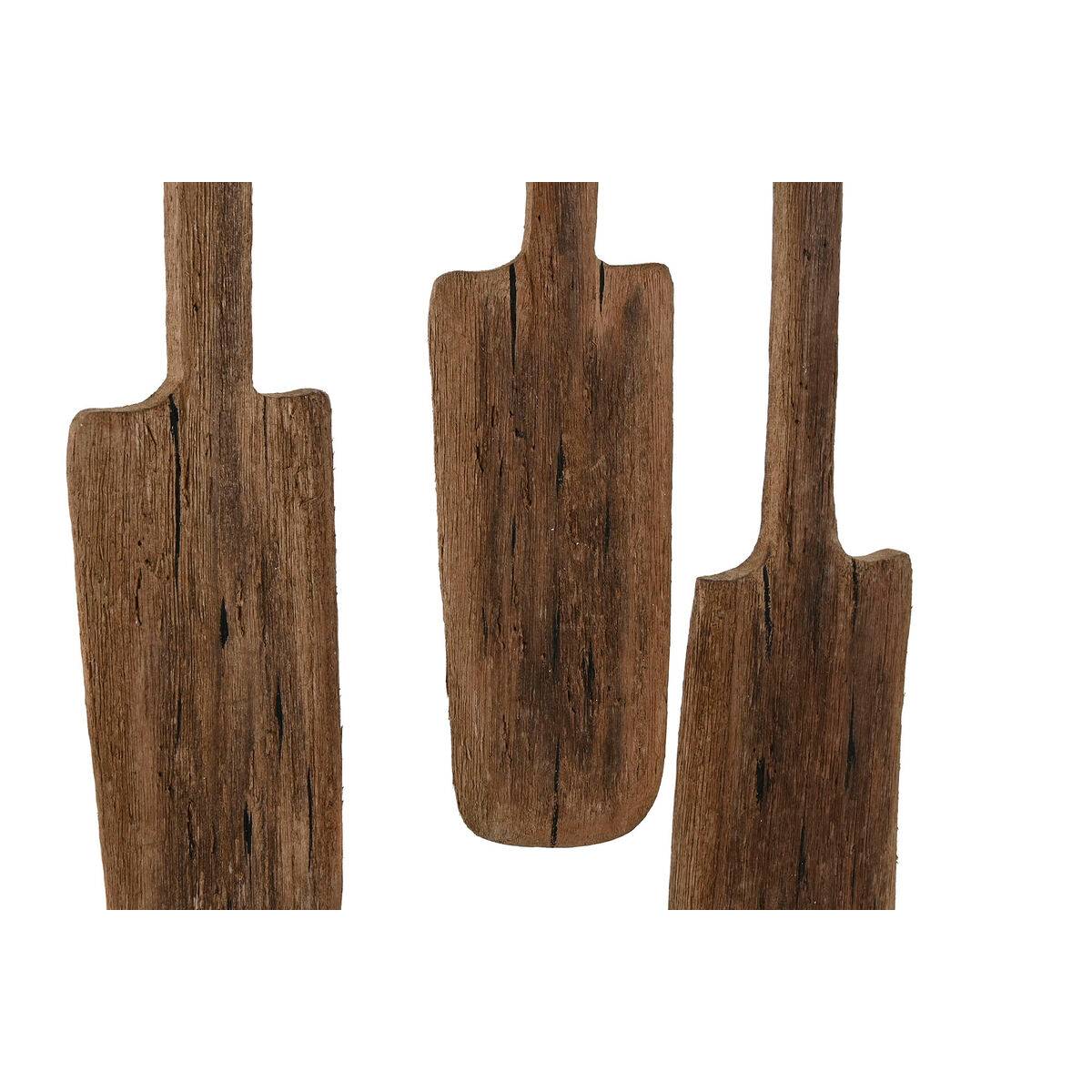 Perchero de Pared Home ESPRIT Natural Madera de Paulonia 89 x 6 x 62 cm