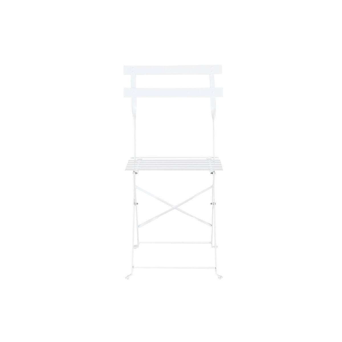 Conjunto de Mesa con 2 Sillas Home ESPRIT Blanco 60 x 60 x 71 cm