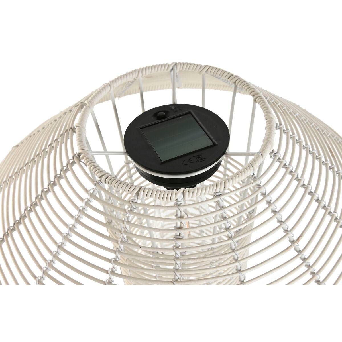 Lámpara solar Home ESPRIT Blanco 35 x 35 x 76 cm