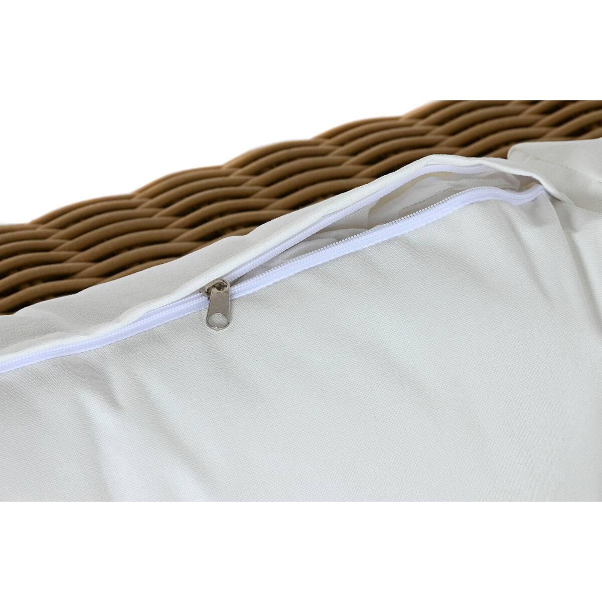 Sofá de Jardín Home ESPRIT Beige Marrón claro 222 x 87 x 63 cm