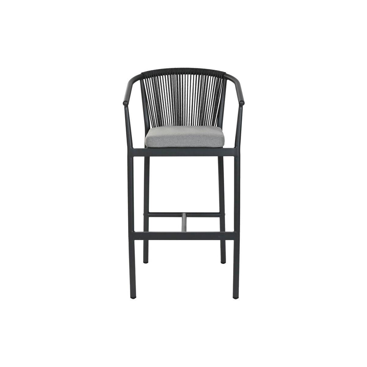 Taburete Home ESPRIT Aluminio ratán sintético 57 x 61 x 108 cm