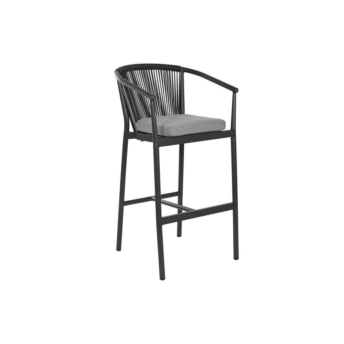 Taburete Home ESPRIT Aluminio ratán sintético 57 x 61 x 108 cm