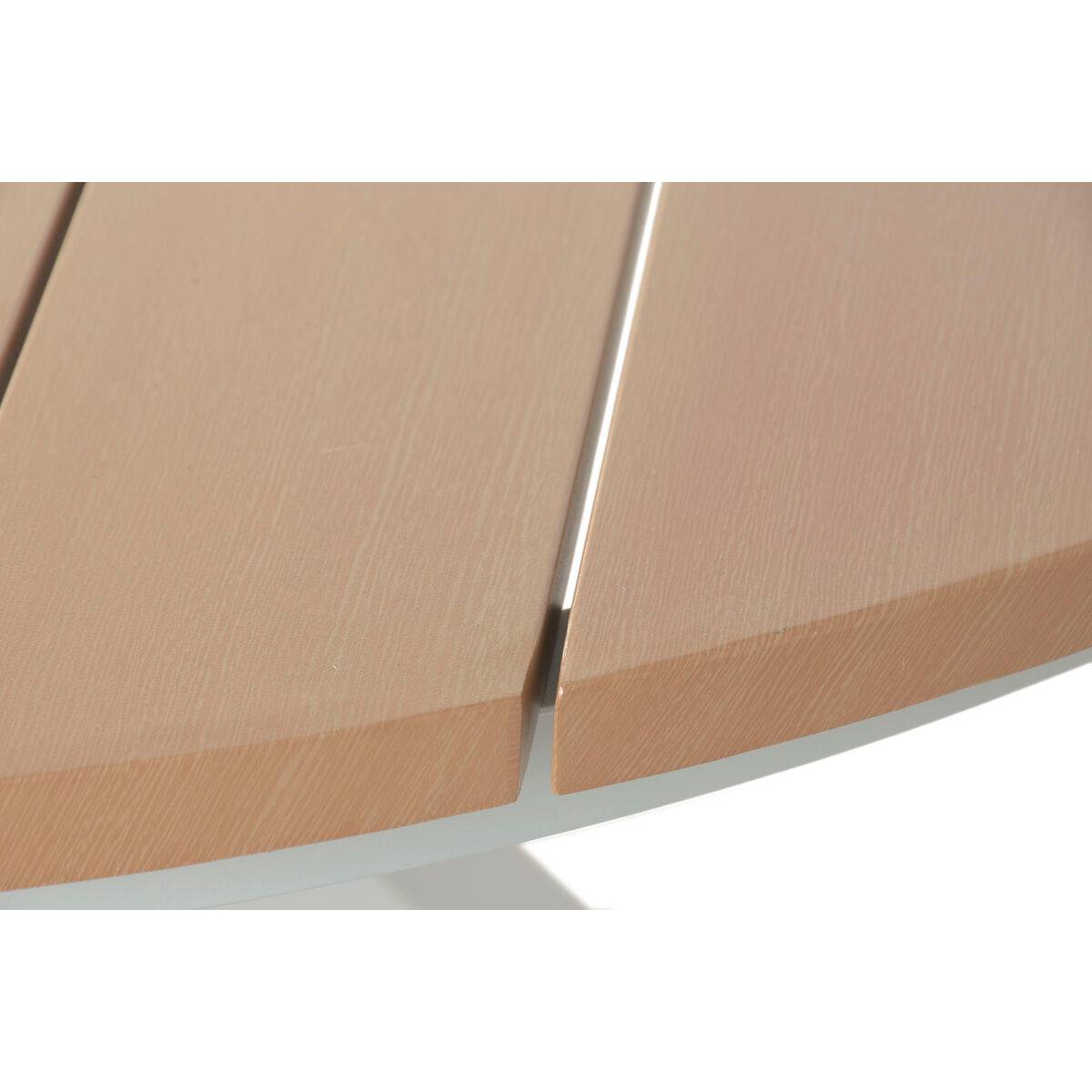 Mesa de Comedor Home ESPRIT Blanco Aluminio 140 x 140 x 75 cm