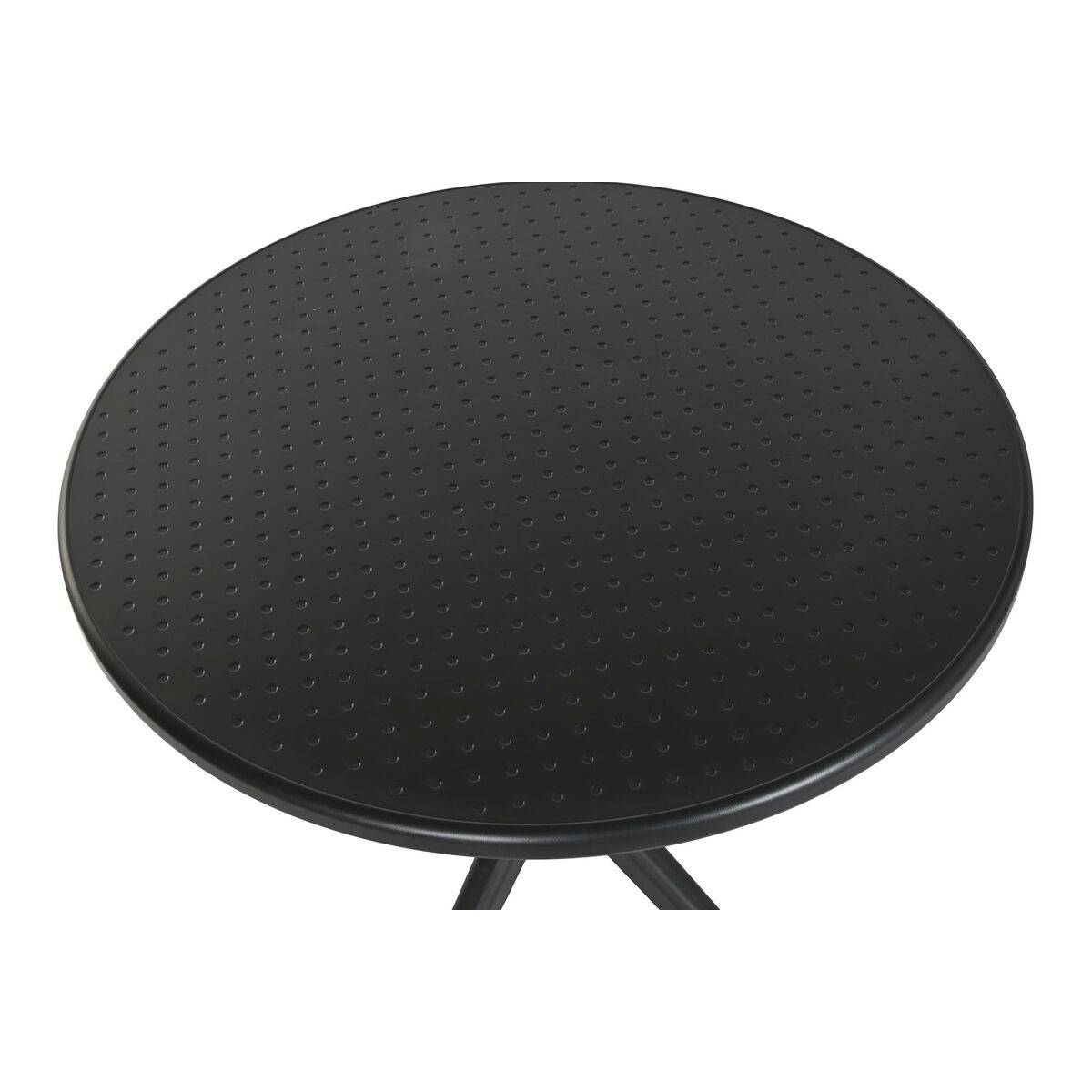 Mesa de Comedor Home ESPRIT Negro Metal Polipropileno 80 x 80 x 75 cm