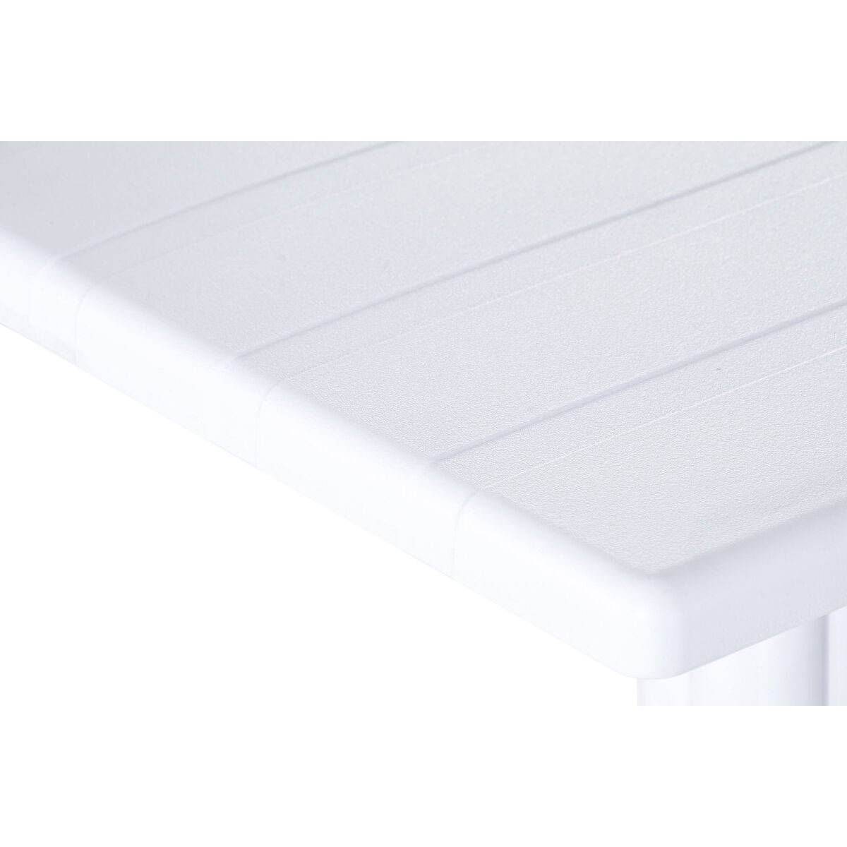 Mesa de Comedor Home ESPRIT Blanco Metal Polipropileno 70 x 70 x 75 cm