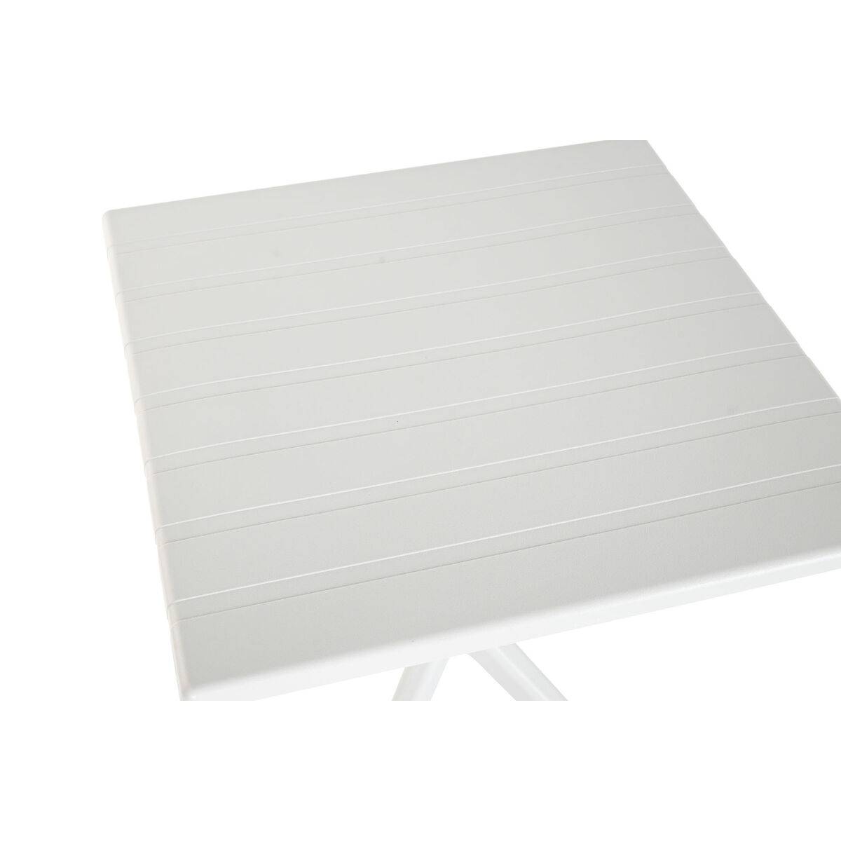 Mesa de Comedor Home ESPRIT Gris Metal Polipropileno 70 x 70 x 75 cm