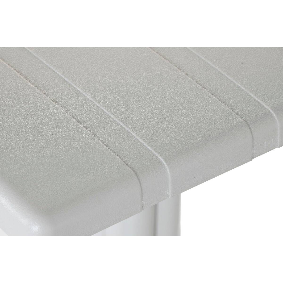 Mesa de Comedor Home ESPRIT Gris Metal Polipropileno 70 x 70 x 75 cm