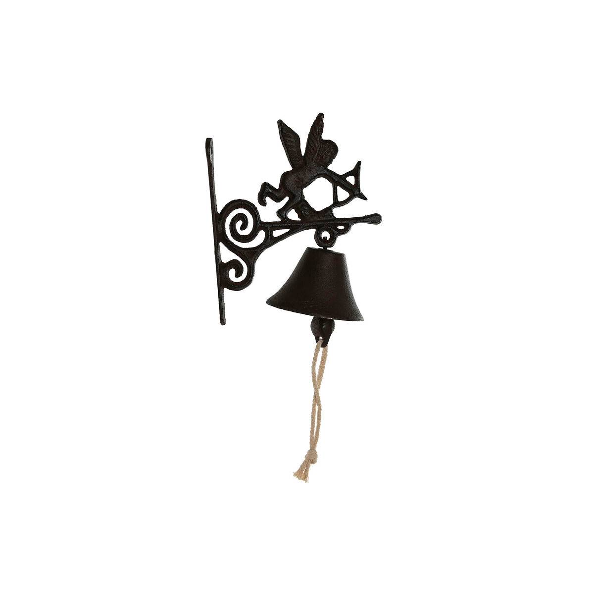 Campana Home ESPRIT Marrón Negro Hierro 16,5 x 10 x 21 cm