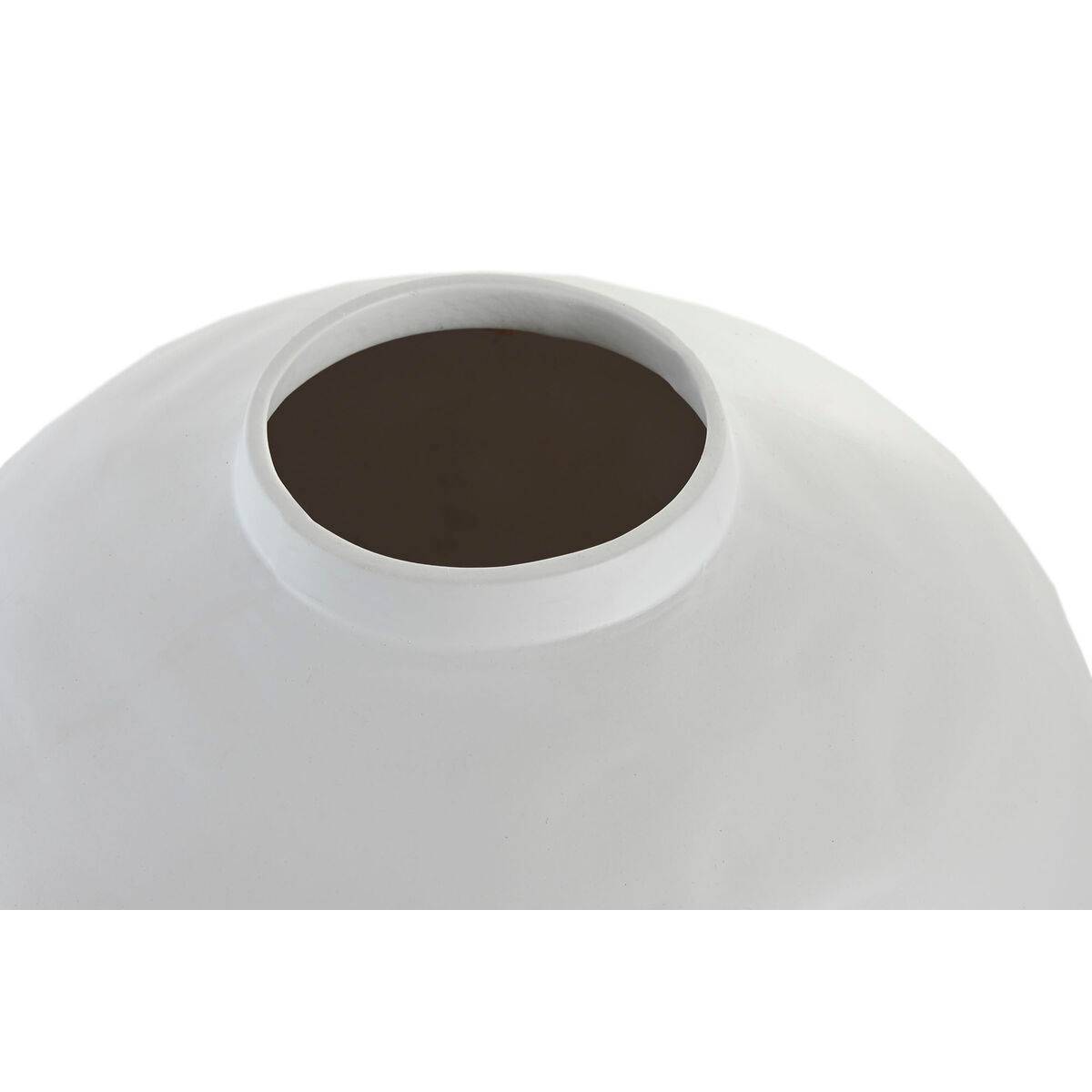 Jarrón Home ESPRIT Blanco Gres Estilo artesanal 40 x 40 x 44 cm