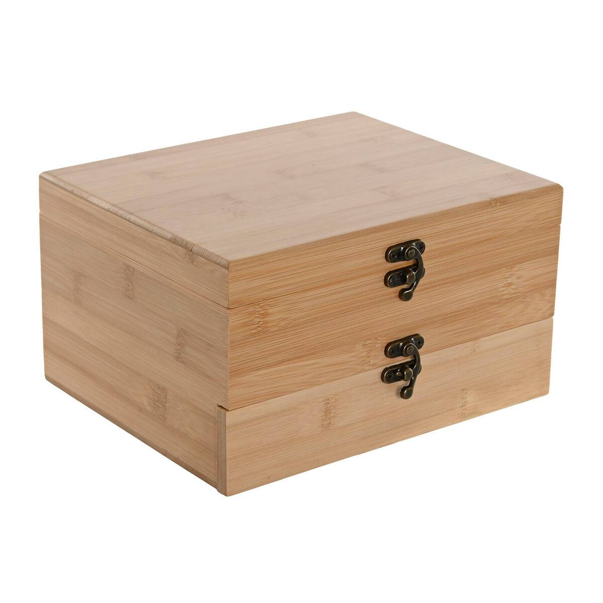 Set de Accesorios para Vino Home ESPRIT Natural Bambú Acero Inoxidable
