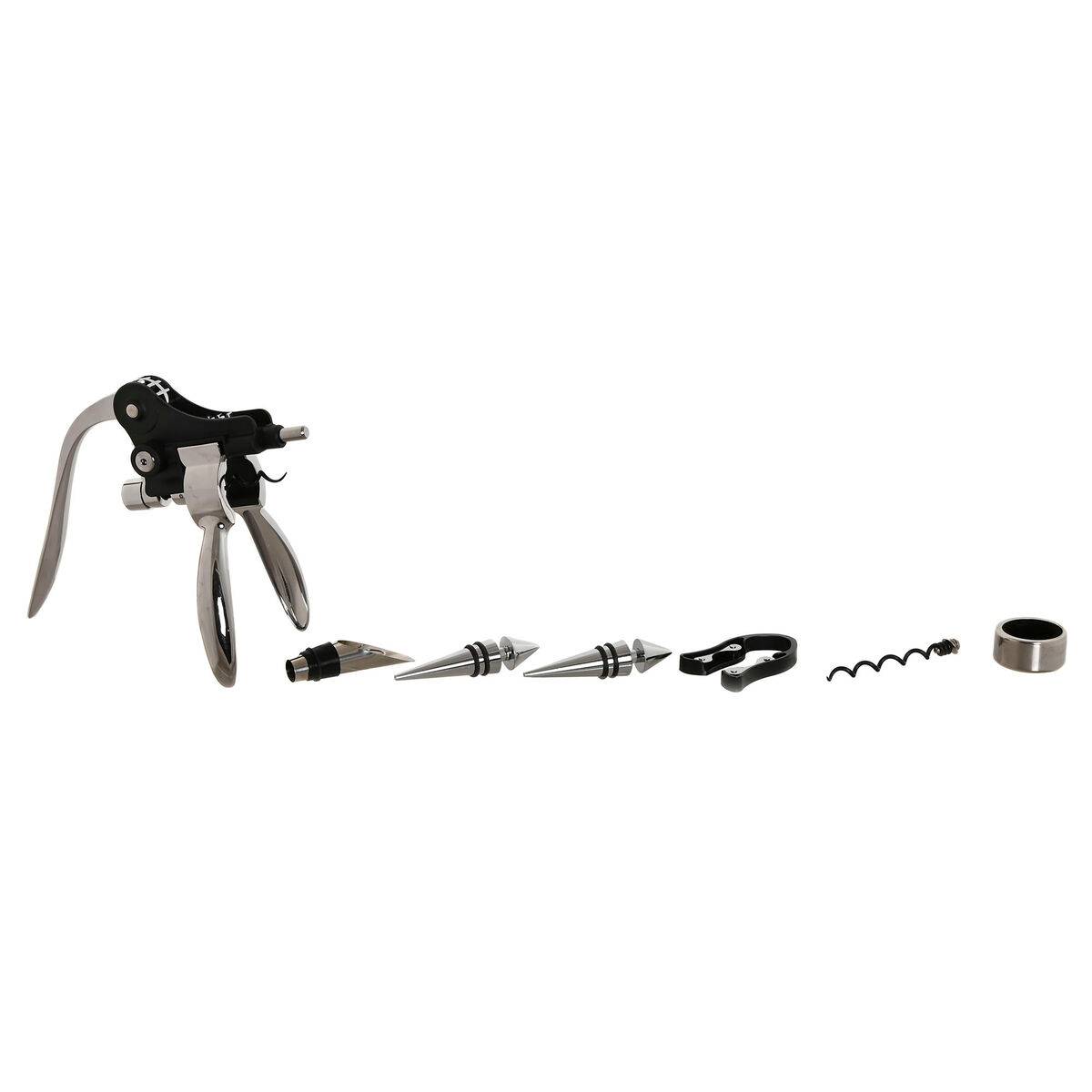 Set de Accesorios para Vino Home ESPRIT Natural Bambú Acero Inoxidable