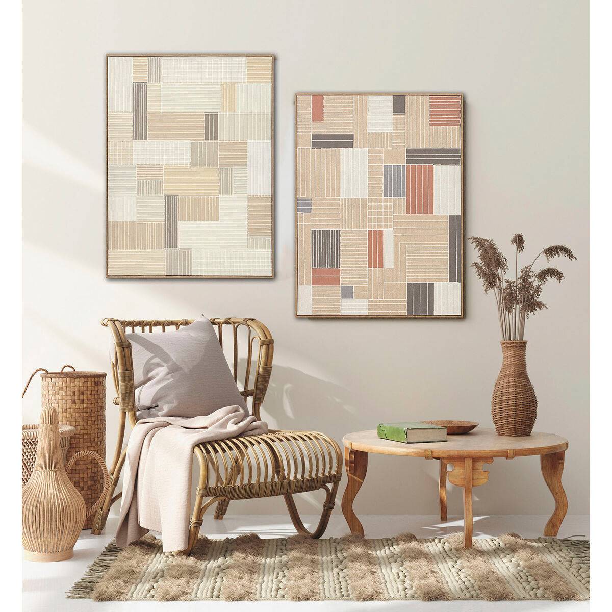 Lienzo Home ESPRIT Poliestireno Lienzo 60 x 3 x 80 cm