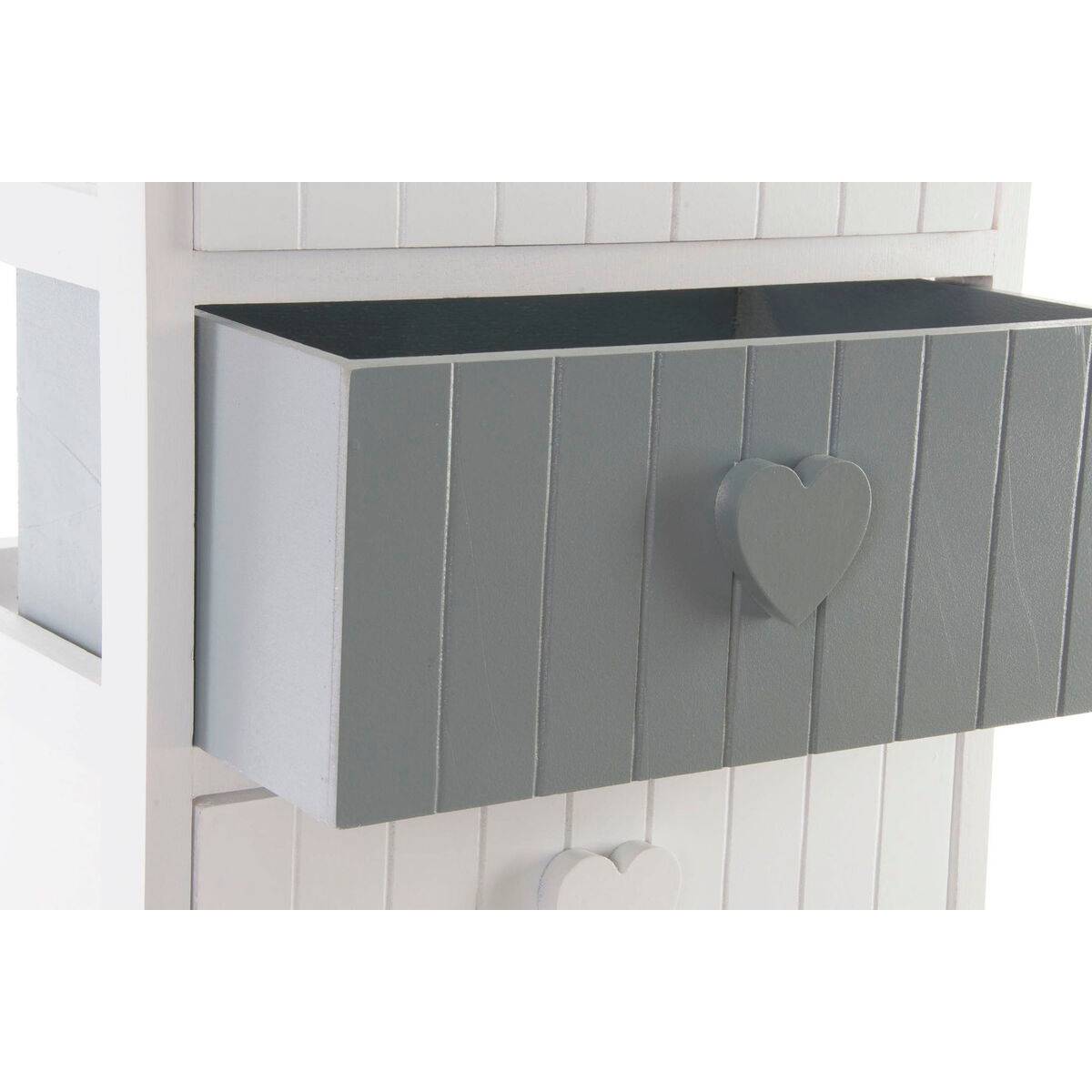 Cajonera Home ESPRIT Blanco Gris 40 x 29 x 73 cm