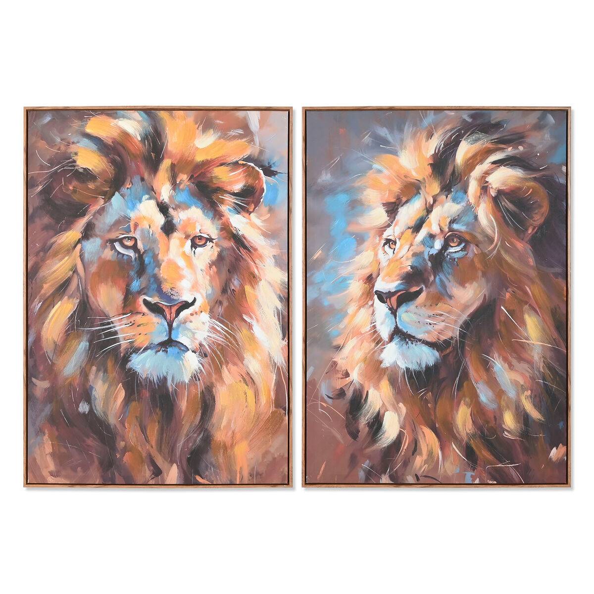 Lienzo Home ESPRIT Poliestireno Lienzo 70 x 3,5 x 100 cm