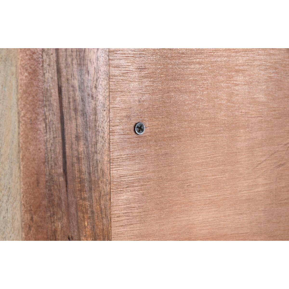 Armario Home ESPRIT Blanco Negro Metal Madera de mango 180 x 40 x 160 cm